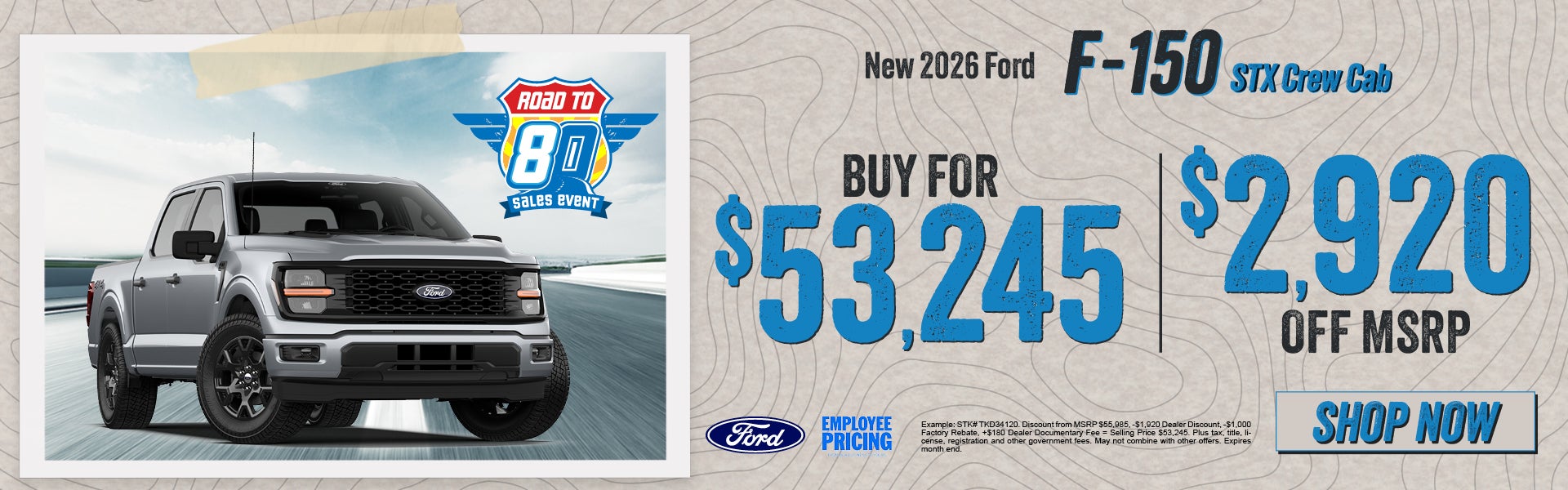 New 2026 Ford F-150 STX Crew Cab