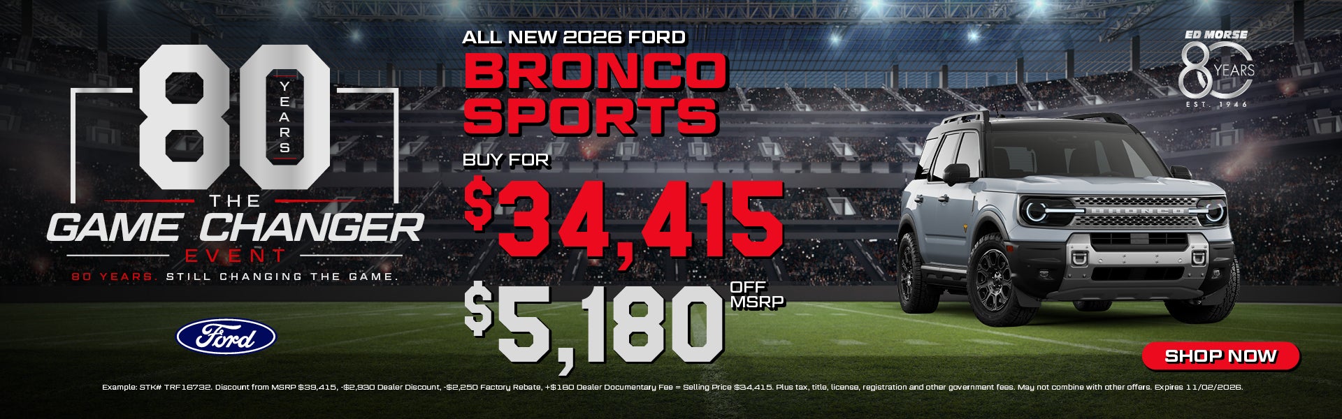 All New 2026 Ford Bronco Sports